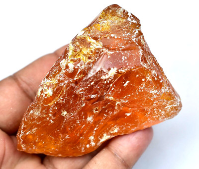 262.50 CT Natürlich Baltisch Karamellbonbon Ei Eigelb Bernstein Facettiert Rough