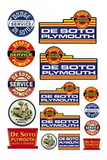 1:25 G scale model vintage DeSoto De Soto car automobile service signs