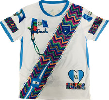 GUATEMALA WHITE SPORT JERSEY WITH TRADITIONAL DESIGN FOR MENS.