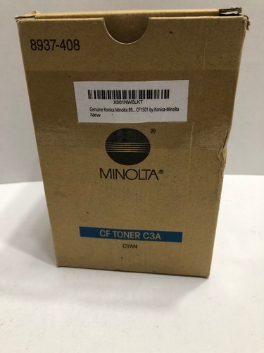 NEW GENUINE KONICA MINOLTA CF1501 CF2001 Cyan Toner C3A Cyan C46 - Picture 2 of 3