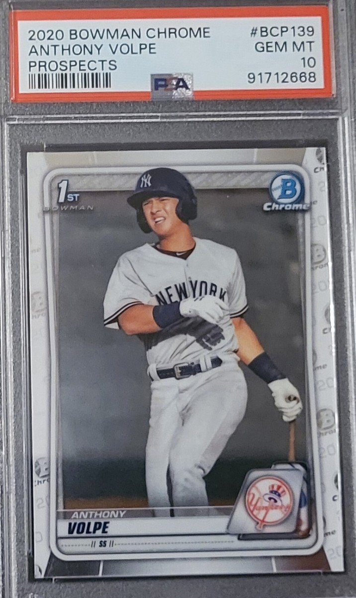 ANTHONY VOLPE PSA 10 GEM MINT 1st Bowman Chrome 2020 BCP-139