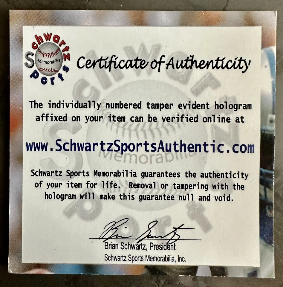 Béisbol oficial de la MLB Rawlings firmado por Pat Listach con 92 AL ROY - (CERTIFICADO DE AUTENTICIDAD SCHWARTZ) Foto 4 de 4