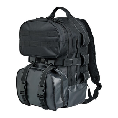 BILTWELL EXFIL 48 Motorrad Gepäck Tasche Packtasche Chopper schwarz