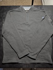 NWT MEN'S PETER MILLAR 1/4 ZIP FLEECE PULLOVER, SIZE: XL, COLOR: GRAY M22