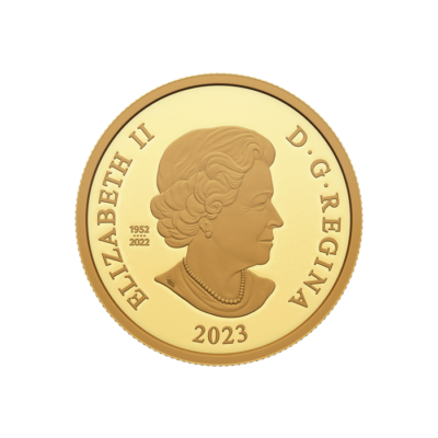 200 DOLLARI Monogramma Re Carlo III Cifrario Reale Canada oz