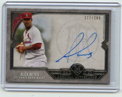2017 MUSEUM COLLECTION #AA-ARE ALEX REYES AUTOGRAPH #277/299 ST. LOUIS ...