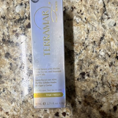 TERRAMAR Time Freeze Facial Serum Marine DNA Caviar Seaweed Stem Cells 80mL
