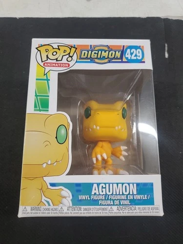 FUNKO POP! Animation Digimon Agumon #429 Vinyl Figure W/Pop Protector