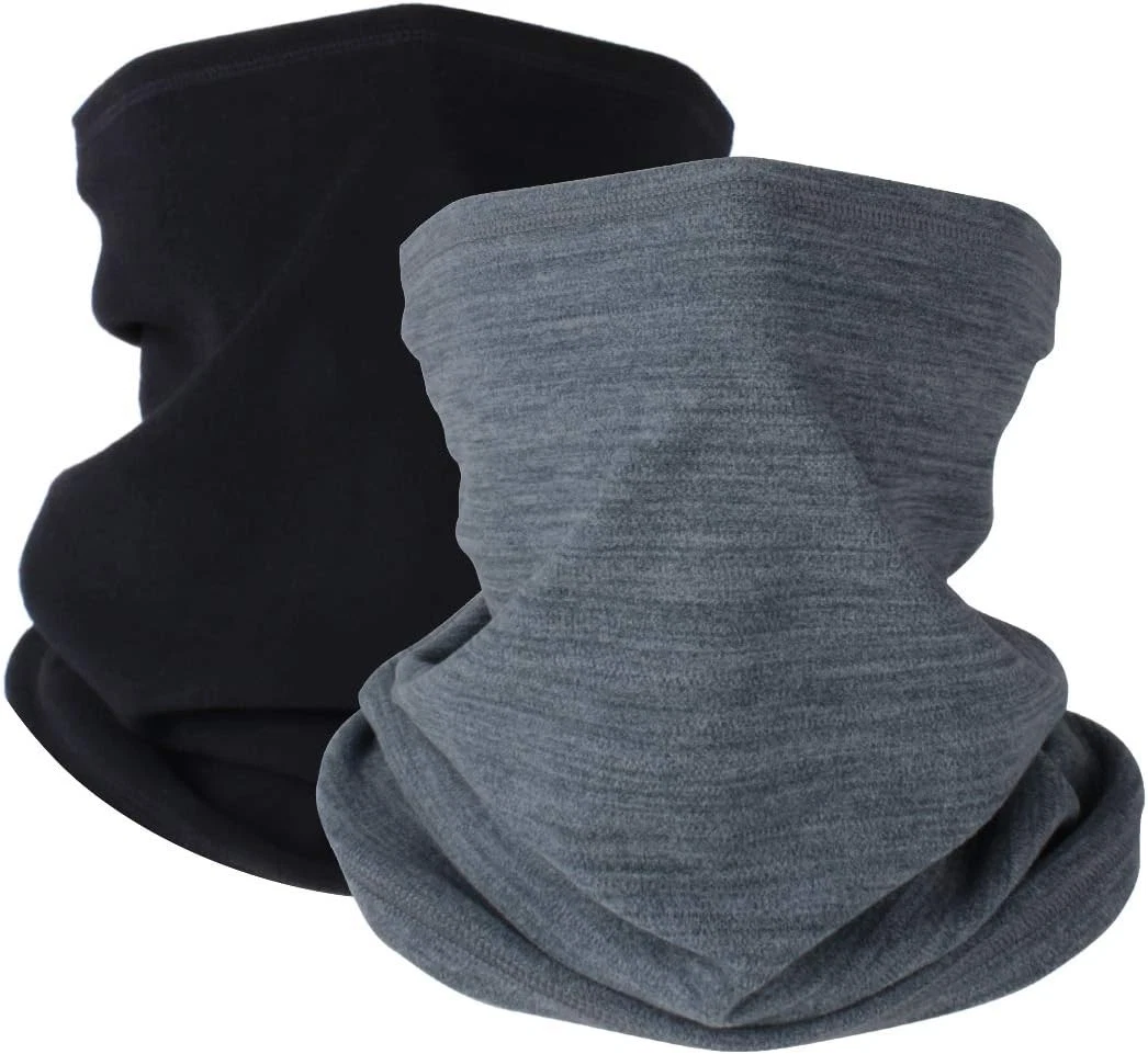 KGC 2 Pack Winter Neck Gaiter Fleece Face Mask