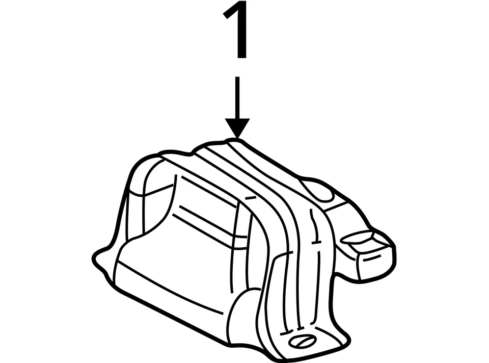 Suporte de montagem de motor CHRYSLER 4573773AB NOVO FABRICANTE DE EQUIPAMENTO ORIGINAL 4573773AB - Imagem 3 de 3