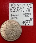 1889-S Morgan Dollar (XF) Extra Fine Cond “Better Date” Details Cld! ENN Coins