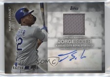 2020 Topps Update Major League Material 46/50 Jorge Soler #MLA-JSO Auto 0d8