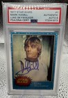 MARK HAMILL SIGNED 1977 TOPPS STAR WARS LUKE SKYWALKER 1 PSA /DNA AUTH AUTO 8