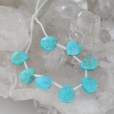 Bright Blue TURQUOISE Beads Briolettes 8Pcs NewWorldGems