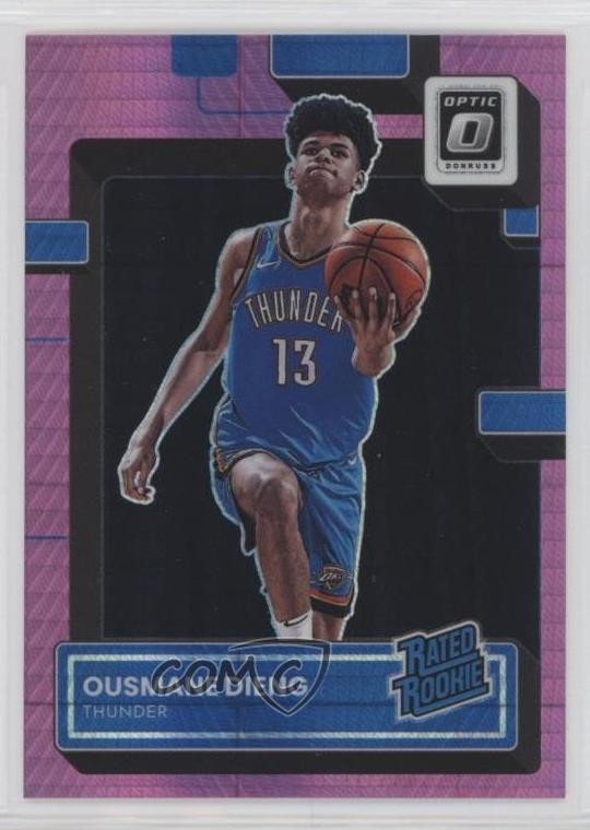 2022 Panini Donruss Optic Rated Rookie Hyper Pink Prizm Ousmane Dieng #220 0qc1