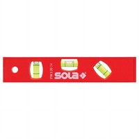 Sola Torpedowasserwaage Ptm 5 20Cm Abs Ku.Rot 1,50 Mm/M Magnet Handwasserwaage