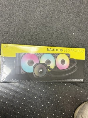 CORSAIR - NAUTILUS 360 ARGB Liquid CPU Cooler with RS120 ARGB Fans - Black