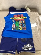 Marvel Super-heroes Blue Boys Pajama Size 4