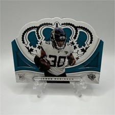 Panini Chronicles Crown Royale James Robinson Jaguars Rookie Die-Cut Card CR-10. rookie card picture
