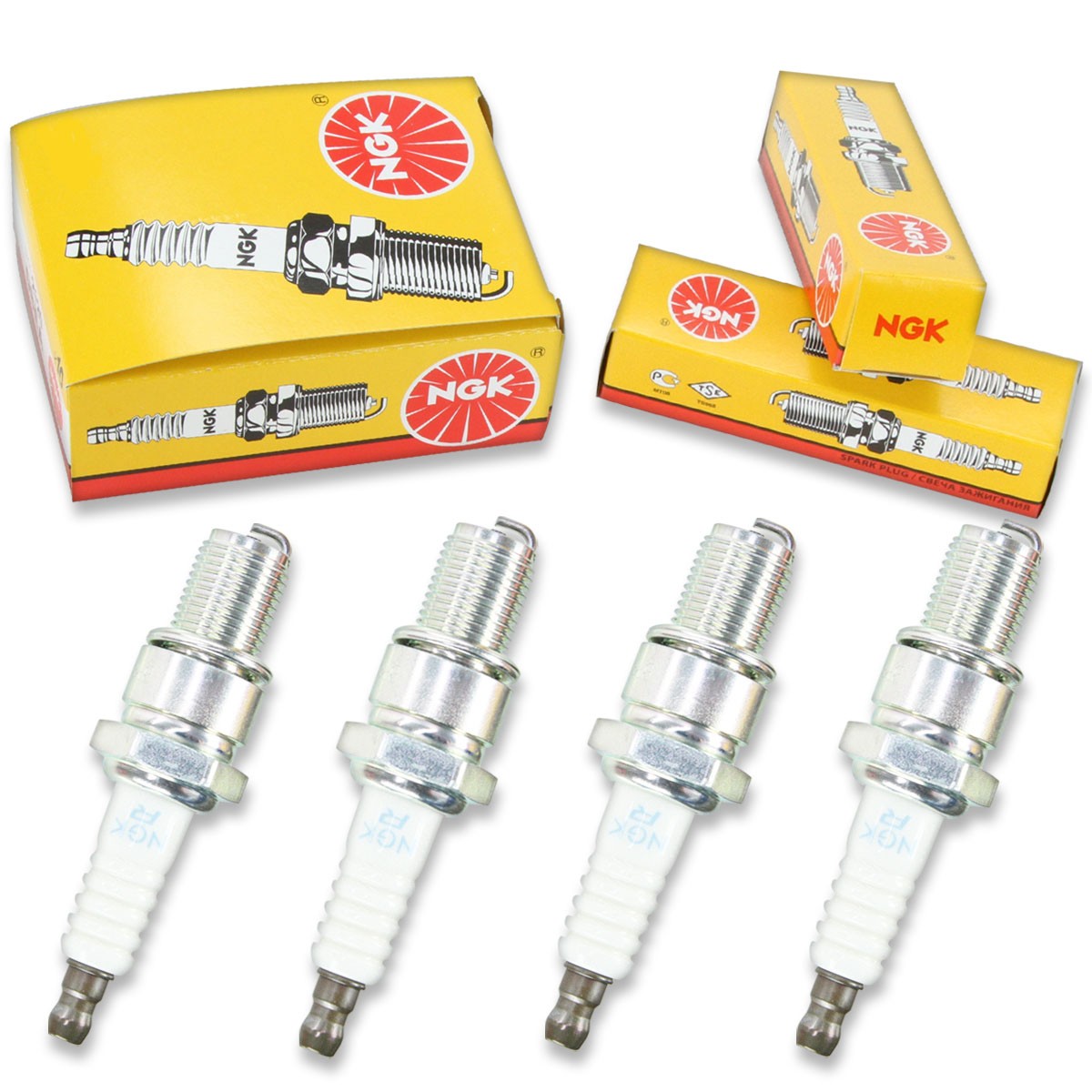 4pcs 2004 Yamaha WaveRunner XA800 NGK Standard Spark Plugs 800 Kit Set Engin za