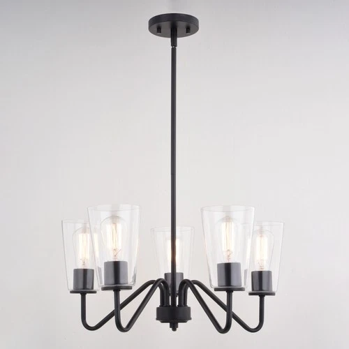 Vaxcel Lighting H0284 Beverly 5 Light 23"W Chandelier - Brass - Picture 6 of 12