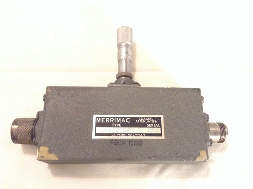 Merrimac Coaxial Attenuator AU-45A5NCM With Starrett Co. Adjustment - Picture 1 of 7