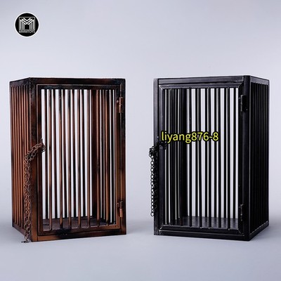 MMMtoys 1/12 Metal Prison Cage Scene for Action Figure Model 13.5*13.5*22CM NEW