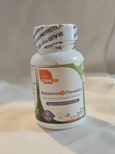 Melatonin Chewables, Orange, 5 mg, 60 Chewable Tablets Exp 9/26