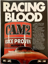 1978 Cam2 Race Proven Motor Oil Print Ad Don Prudhomme 20w50 Pontiac Trans Am