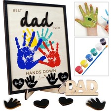 Creative Dad Handprint Art Keepsake Kit - Family Fun DIY Gift for Father  s Day