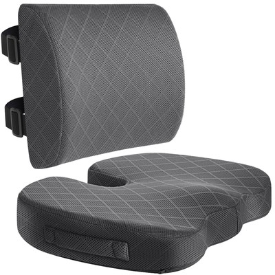 Back&Seat Cushion, Car Seat Office Chair Cushions, Sciatica & Back Coccyx Tai...