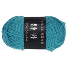 1Pcs Cotton Yarn Knitting Yarn Crochet Yarn 87.5Yard x 2.5mm, Green 