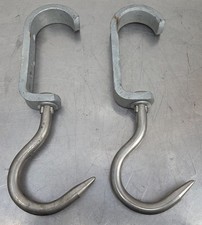 2x Rohrbahnhaken Metzgerhaken Eurohaken Metzgerei butcher hook equipment