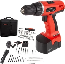 Cordless Drill Set - 78-Piece 18V Tool Set with Drill Bits, Sockets, Driver B...