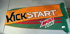 Mountain Dew Kickstart Energy Drink 56" Multicolor Reversible Knit Scarf