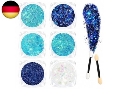 AOOWU Body Glitter Gel, 12 Farben Festival Glitzer Gesicht Gel Pailletten mit