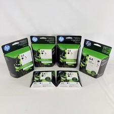 Genuine OEM HP 64 Black / Color Combo  64XL Ink Cartridge Exp Vary Lot SEALED