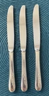 BLOSSOM TIME International 1950 Sterling Silver 3 Dinner Knives 9 1/4" Flatware
