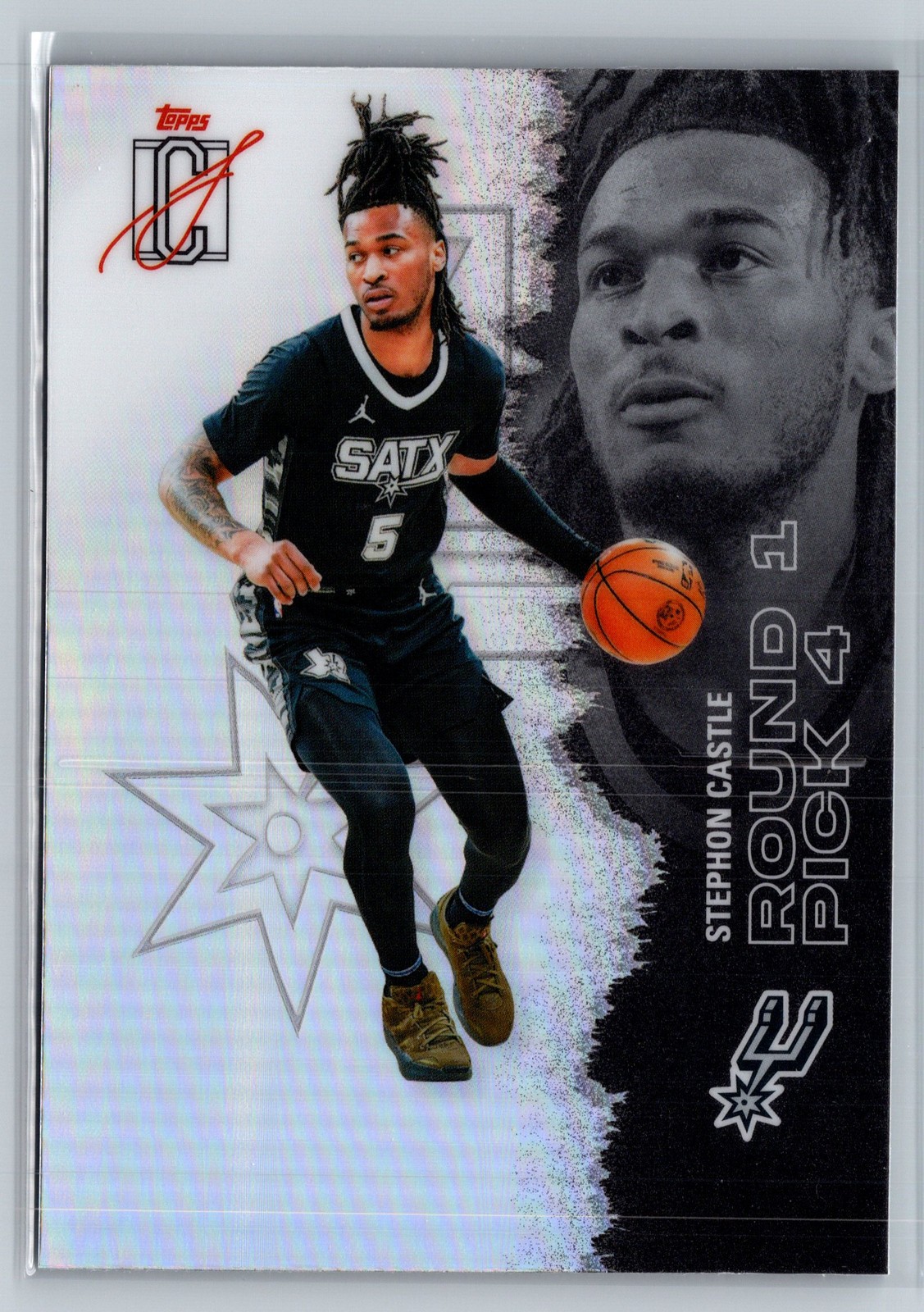 2025-26 Topps Signature Class #53 Stephon Castle Chrome