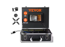 VEVOR Sewer Pipe Camera 7 in. Screen Pipeline Inspection Camera 98 ft. with DVR
