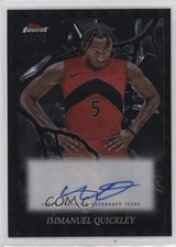 2024-25 Topps Finest Black Refractor 17/25 Immanuel Quickley #ES-IQ Auto 1cc0