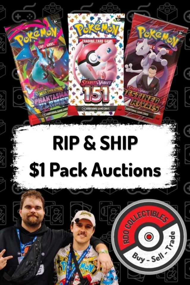 $1 Start | Pokemon Pack Rip & Ship