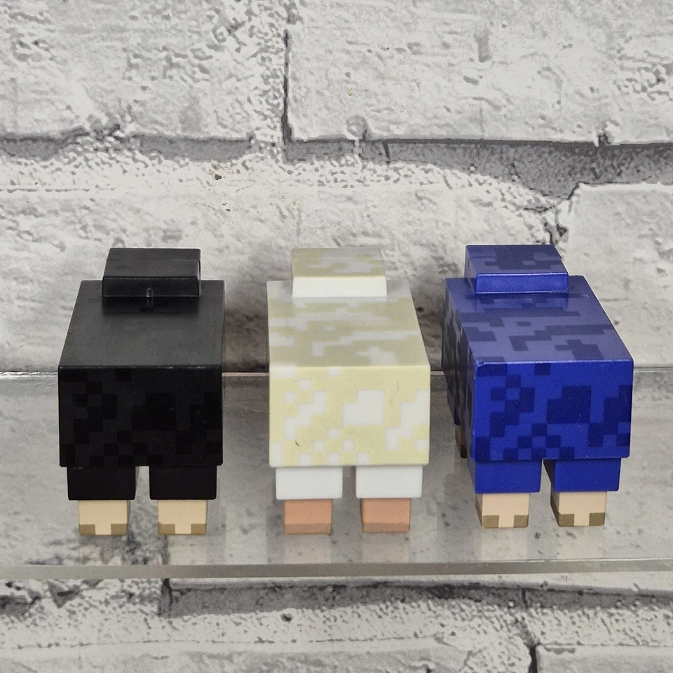 Minecraft Figure Bundle Sheep Polar Bear Horse Steve Villager Block Official - Image 3 of 4