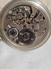 ILLINOIS OPEN FACE AMBASSADOR MODEL 16 SIZE 19 JEWEL NICKEL FINISH POCKET WATCH — photo 9