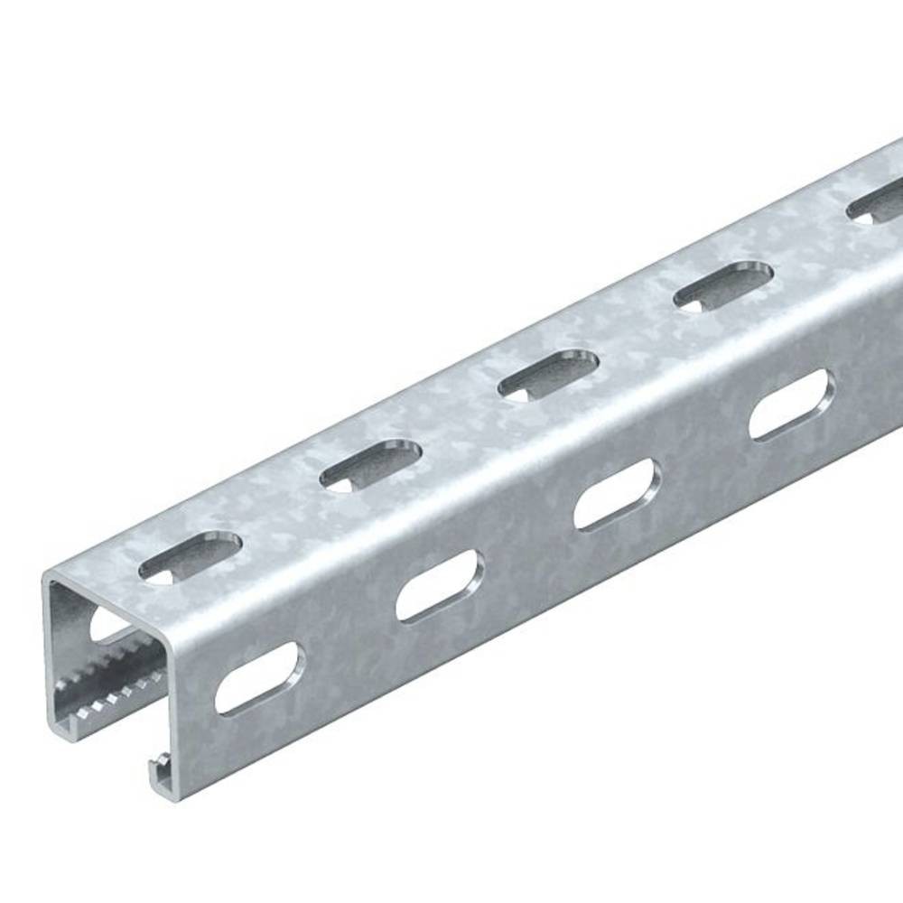 Rail profilé perforé OBO Bettermann 1122500 pour suspendre des câbles