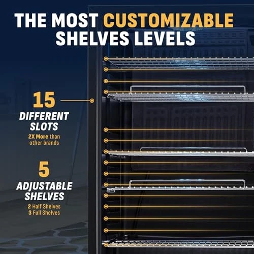 Refrigerador NewAir Beverage Refrigerador, 126 Latas Suporte Livre AB-1200 - Aço - Imagem 2 de 4