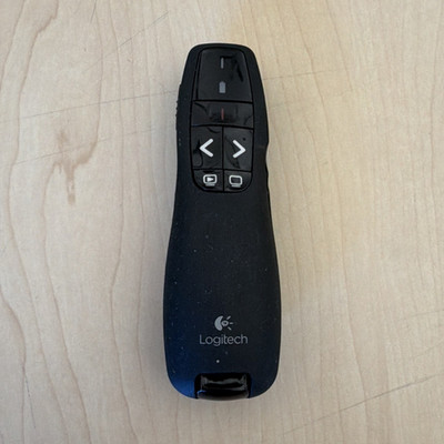 Logitech R400 Wireless Presentation Pointer Remote w/ USB Receiver, Black