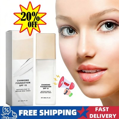 Color Changing Foundation for Mature Skin,Tone Suitable for All Skin Types ~HOT