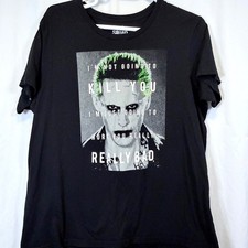 Camiseta Escuadrón Suicida Gráfico Joker Negra 2XL DC Comics Villano Manga Corta
