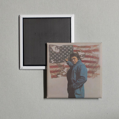 Johnny Cash - Ragged Old Flag Album Cover Locker Fridge Magnet